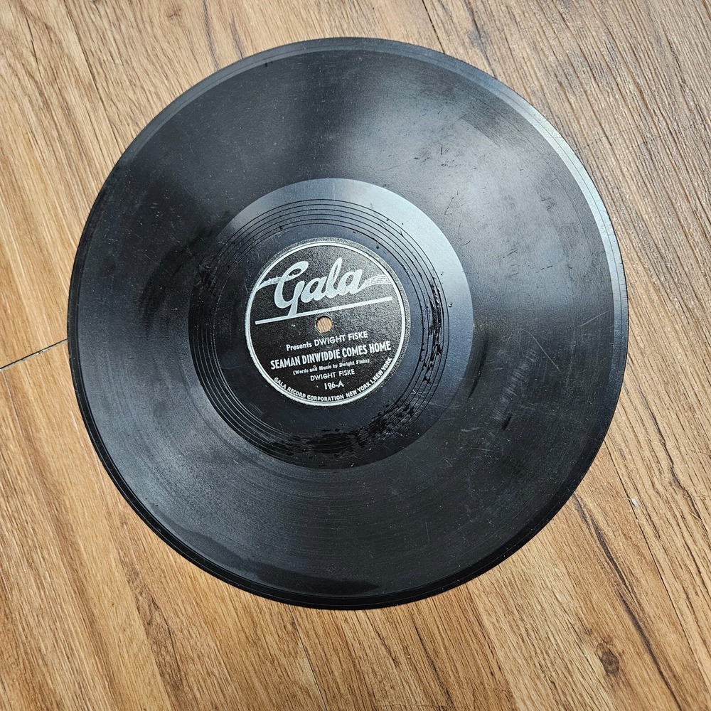Dwight Fiske – Seaman Dinwiddie / Pomona The Deer 1946 GALA 196 78‎ 10" V+/V+